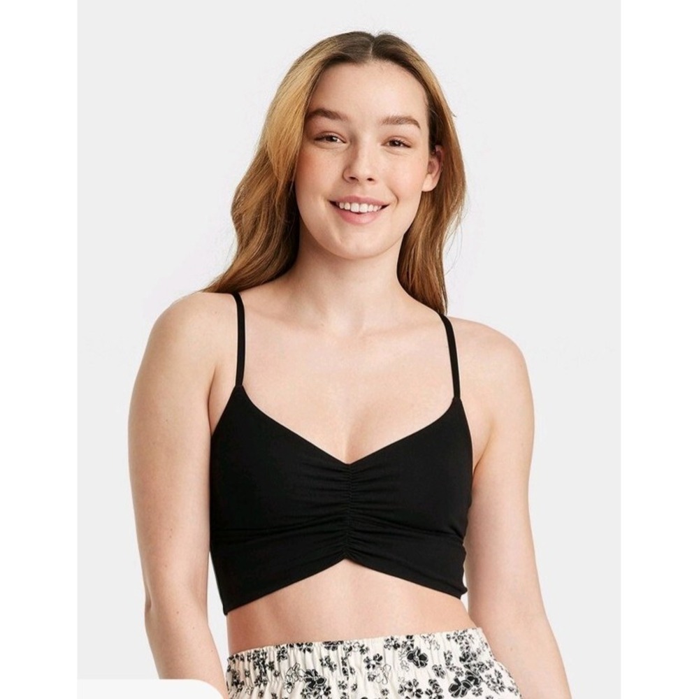 Womens  Black Balletcore Brami By Colsie XS